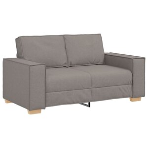 vidaXL Canapé 2 places Taupe 120 cm Tissu