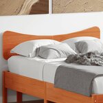 vidaXL Tête de lit cire marron 120 cm bois massif de pin
