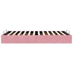 vidaXL Cadre de lit ottoman sans matelas rose 120x200 cm velours