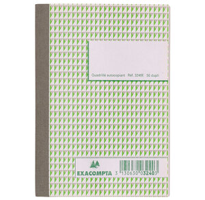 Manifold Quadrillé autocopiant 105 mm x 148 mm 50 Feuillets Dupli x 10 EXACOMPTA