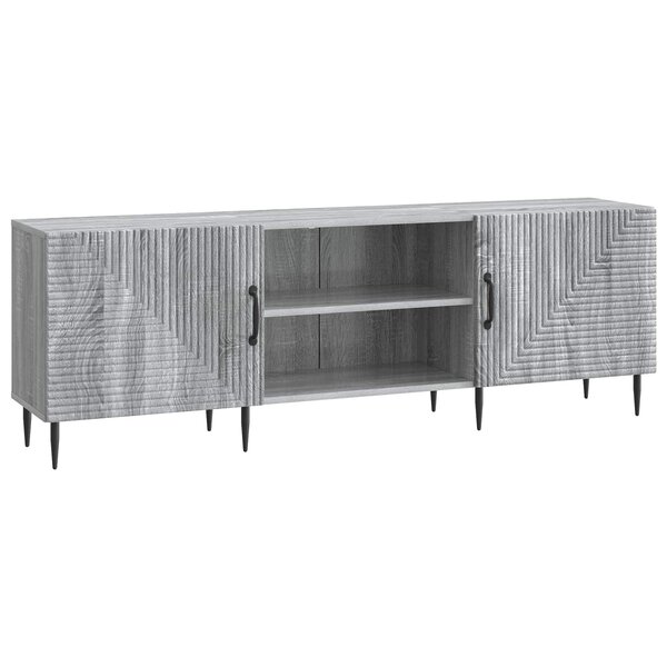 vidaXL Meuble TV Sonoma gris 150 x 31 x 50 cm Bois d'ingénierie