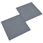 vidaXL Carreaux de protection antichoc 12Pièces Caoutchouc 50x50x3cm Gris