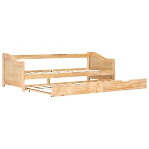 vidaXL Cadre de lit extensible Bois de pin 90x200 cm