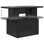 vidaXL Ensemble de canapé de jardin 6 pièces avec coussins noirs en poly rotin
