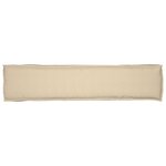 vidaXL Coussin de palette pour banc beige 180x40x8 cm en tissu Oxford