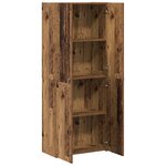 vidaXL Highboard en vieux bois 60 x 32 x 153 cm - fabriqué en bois d'ingénierie.