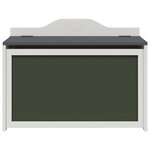 vidaXL Boîte à Jouets Gris et blanc 73 x 33 x 55 cm Bois d'ingénierie