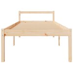 vidaXL Lit pour personne âgée 100x200 cm bois massif de pin
