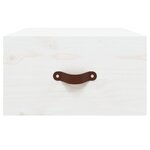 vidaXL Tables de chevet murales 2 Pièces Blanc 40x29 5x22 cm