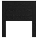 vidaXL Tête de lit Chêne noir 100 cm Bois d'ingénierie