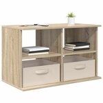vidaXL Support de télévision avec tiroir Chêne Sonoma 79 x 40 x 48 cm