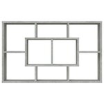 vidaXL Étagère murale Gris béton 85x16x52 5 cm Bois d'ingénierie