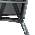 Salon de jardin aluminium 8 places gris foncé 2108044