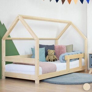 Lit cabane enfant TERY 90 x 200 verni