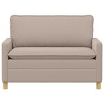 vidaXL Canapé Gris clair 126 x 81 x 87 5 cm Tissu