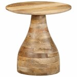 vidaXL Table d'appoint Ø40x40 cm bois de manguier massif