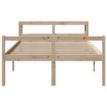 vidaXL Lit pour personne âgée avec tête de lit sans matelas 120x200 cm