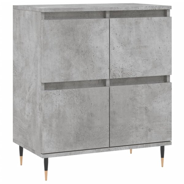 vidaXL Buffet Gris béton 60x35x70 cm Bois d'ingénierie