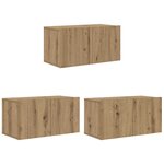 vidaXL Ensemble meuble TV 8 Pièces chêne artisanal 60 x 30 x 30 cm