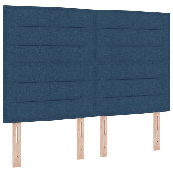 vidaXL Tête de lit LED avec bandes LED Bleu 160 cm tissu