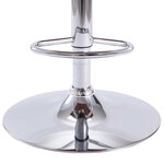 vidaXL Tabouret de bar Blanc Similicuir