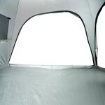 vidaXL Tente de plage gris imperméable