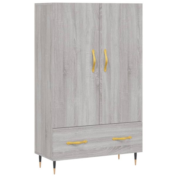 vidaXL Buffet haut sonoma gris 69 5x31x115 cm bois d'ingénierie