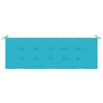 vidaXL Coussin de banc de jardin turquoise 150x50x4 cm tissu oxford