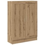 vidaXL Bibliothèque chêne artisanal 82 5x30 5x115 cm bois d'ingénierie