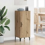 vidaXL Buffet chêne artisanal 34 5 x 34 x 90 cm Bois d'ingénierie