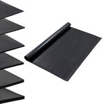 vidaXL Tapis de sol Noir 1 2 x 2 m Caoutchouc