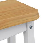 VidaXL Tabouret de bar EKAI 2 Pièces Blanc 40 x 29 x 45 5 cm