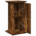 vidaXL Piédestal avec rangement chêne fumé 31x30x60 cm bois ingénierie
