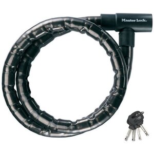 MASTER LOCK Cable Antivol Moto [Extérieur] - Idéal pour Moto, Scooter et Vélo