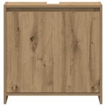 vidaXL Armoire lavabo de salle de bain chêne artisanal 60x33x60 cm