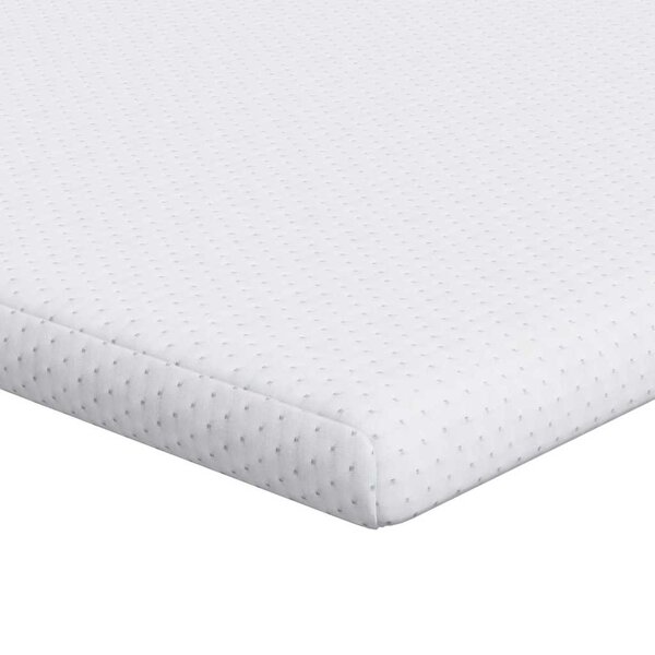 vidaXL Surmatelas Blanc 140 x 190 cm Tissu Jacquard