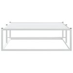 vidaXL Cadre de lit sans matelas blanc 100x200 cm métal