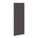 vidaXL Store plissé noir 80x200 cm largeur du tissu 79 4 cm polyester