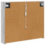 vidaXL Armoire Miroir de Salle de Bain Gris Sonoma 83 5 x 15 5 x 70 cm