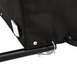 vidaXL Remorque de vélo noir 30 kg fer