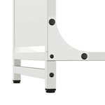 vidaXL Portant de bois chauffage blanc 44x28x65 cm