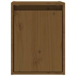 vidaXL Armoire murale Marron miel 30x30x40 cm Bois de pin massif