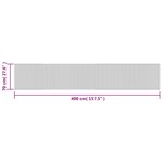 vidaXL Tapis rectangulaire marron 70x400 cm bambou
