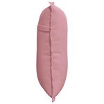 vidaXL Coussin de Dos Rose 50 x 45 cm Tissu en velours côtelé