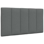 vidaXL Cadre de lit sans matelas gris foncé 90x190 cm tissu