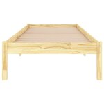 vidaXL Cadre de lit sans matelas bois massif