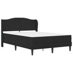 vidaXL Cadre de lit avec matelas Noir 120 x 190 cm Velours