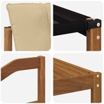 vidaXL Ensemble de canapés d'extérieur 9 Pièces Naturel et Beige
