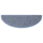 vidaXL Tapis d'escalier autocollants 30 Pièces 65x21x4 cm bleu