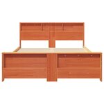 vidaXL Cadre de lit Brun cire 160 x 200 cm Bois d'ingénierie